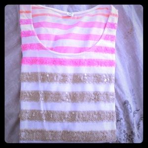 Maternity Striped Sleeveless Top EUC